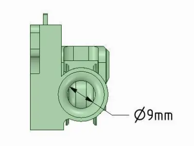 Limit switch for anchor chains adjustable force for ship models 3D print model
