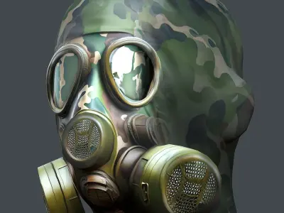 Helmet 3d model military combat Military Low-poly Low-poly 3D model 15