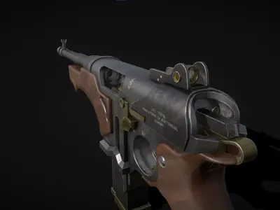 c52 carbine Low-poly 3D model