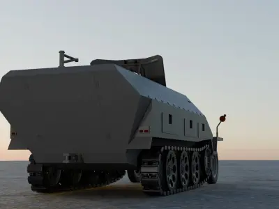 SDKFZ 251 Ausf D 3D model 3D model