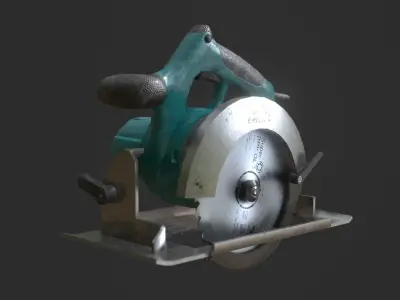 Circular Saw Low-poly 3D model