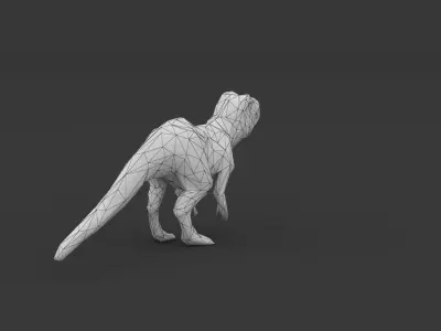 Low Poly Dinosaurs Trex Rex Reptile Dino Low-poly 3D model