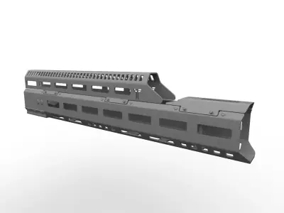 N-4 Tactical Handguard  Low-poly 3D model