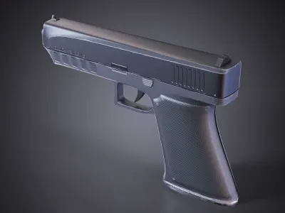 Glock 21 Gen-8 pistol Low-poly 3D model
