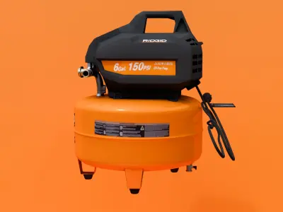 Ridgid Air Compressor 150 PSI Low-poly 3D model