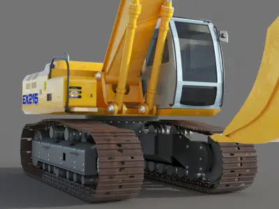 Fiat Hitachi Fh 200 Digger 3D model