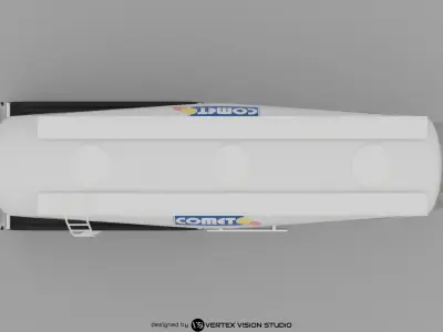 Cement Tanker Semi-Trailer 3D model