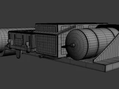 Truck Parts Low-poly 3D model