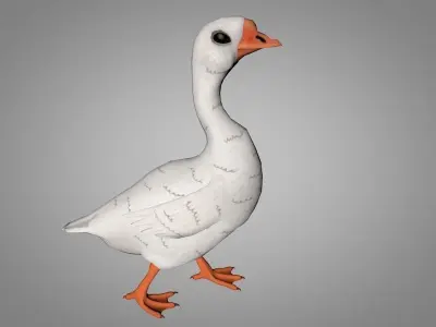 Goose Low-poly 3D model