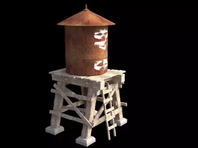 Water tank 3D model 20