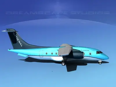 Dornier 328Jet National Air Express 3D model