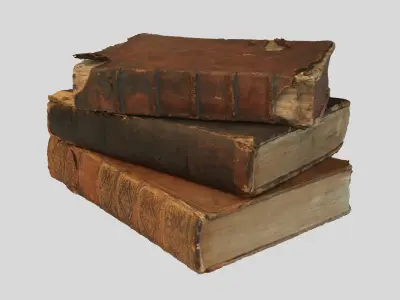 Ancient Books Low-poly 3D model