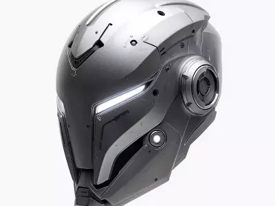 Cyber And Steampunk Helmets 3D Models Pack