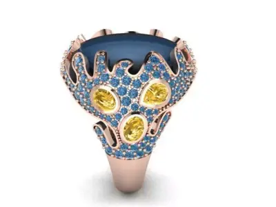 antique ring 3D print model get