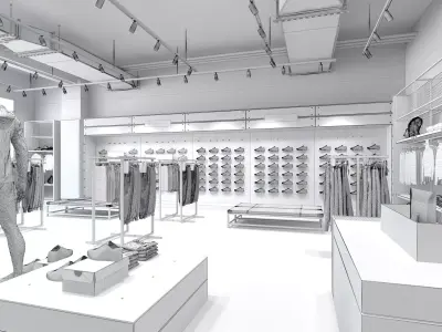 Sports Store Interior 3D model