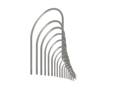 STEEL U PIPE CONNECTIONS-DIN3570 3D model