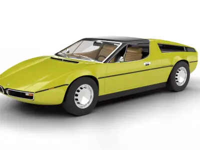 Maserati Bora 1972 3d model 3D model
