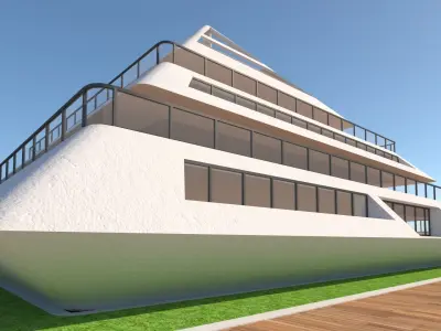 future building exterior-interior 3D model