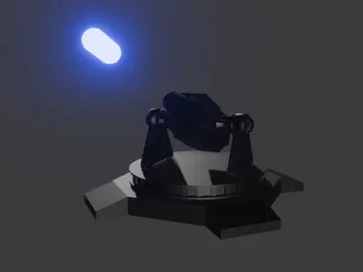 turret Low-poly 3D model