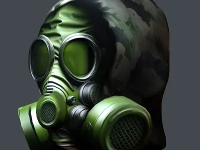 Helmet 3d model military combat Military Low-poly Low-poly 3D model 30