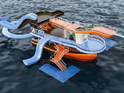 aqua ship 3D model