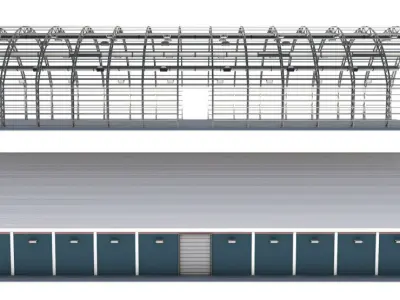 Aircraft Maintenance Hangar 3D model