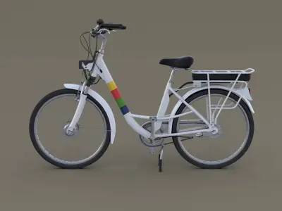 Electric City Bicycle 3D model