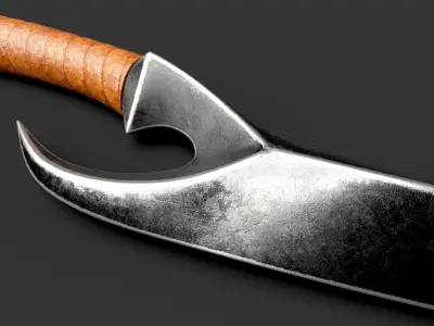 Fantasy Dagger  Stylized Weapon  3D model