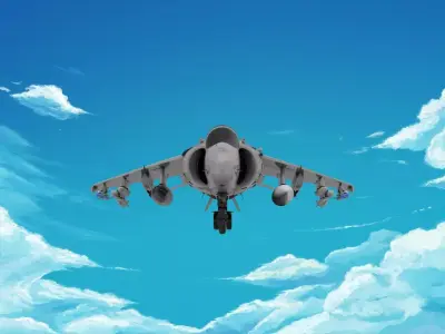 McDonnell Douglas AV-8B Harrier 3D print model