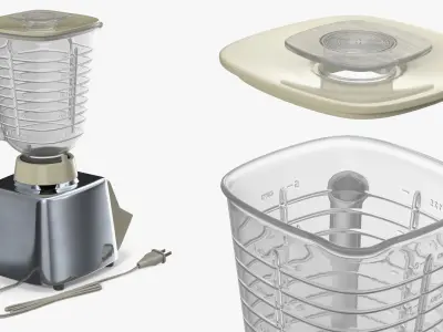 Osterizer Pulse Matic 16 Vintage Blender Beige 3D model