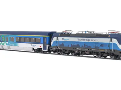 Siemens Vectron - Vectrain ComfortJet Train Collection 1 3D model