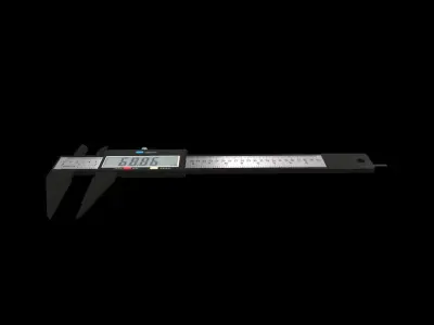 Vernier Caliper Low-poly 3D model