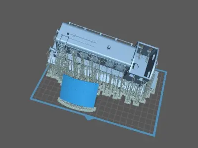WW2 German Diesel Locomotive Class V36 3D print model