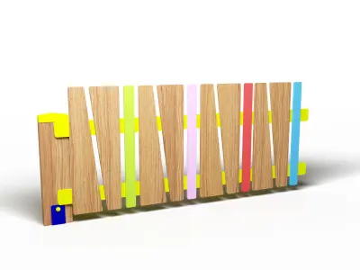 Playground decorative fence  3D model