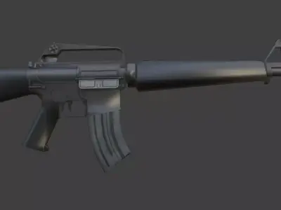 weapon m16a1 Low-poly 3D model