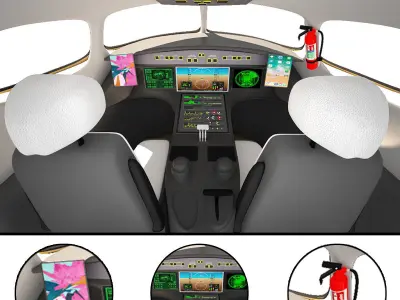 private jet  3D model