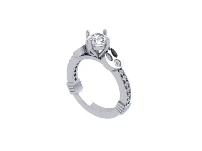 Wedding Ring  3D print model 344