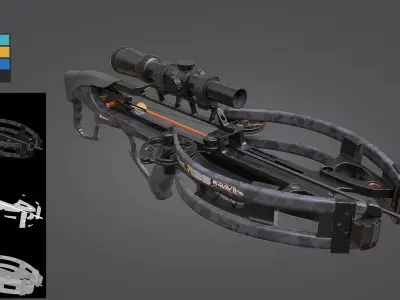 weapon - Crossbow r26 Low-poly 3D model
