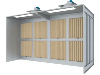 PAINT BOOTH FOR LIQUID PAINTING 3D model