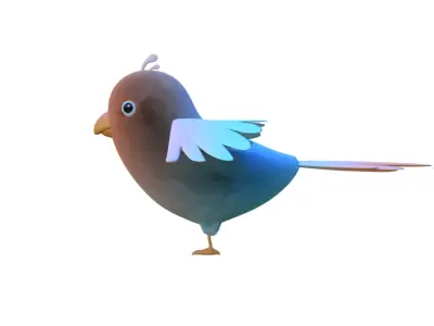  Bird  Low Poly 3D Model 3D model