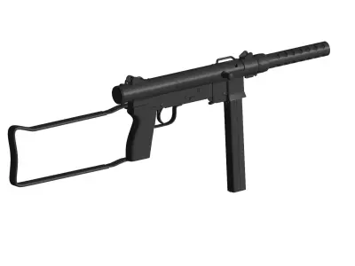 Smith Wesson Model 76 3D model purchase