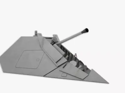 Bofors stealth 57mm 3D model 3D model