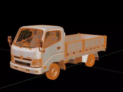 Hino Dutro Pickup Truck 3D model