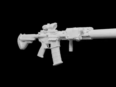 M4 Carbine Tactical 3D model