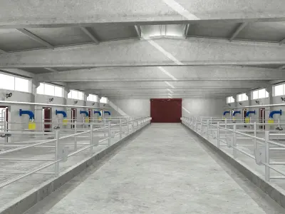  Cow and Sheep Farm Building Collection 