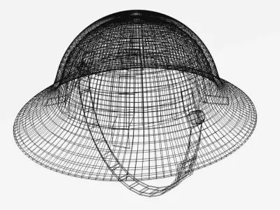 Classic Combat Helmet 3D model