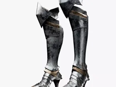  Female Knight Foot And Ankle LowPoly Low-poly 3D model