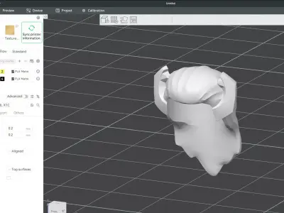 Custom3Dprint Minifigure Accessory - Minifigure Hair S2 - 081 3D print model