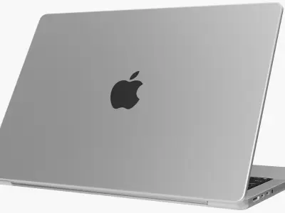 Apple MacBook Pro 14 M5 2025 Sivler 3D model