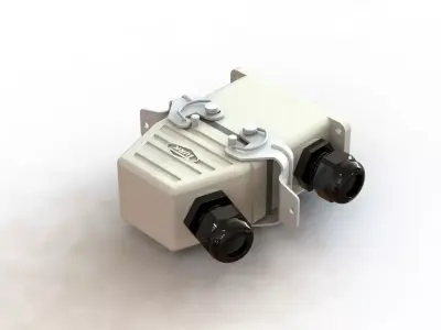 Tomada Industrial Turk TMH 10 Electrical Outlet 3D model